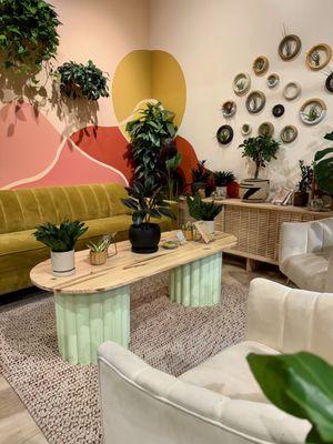 Sitting lounge amongst the plants