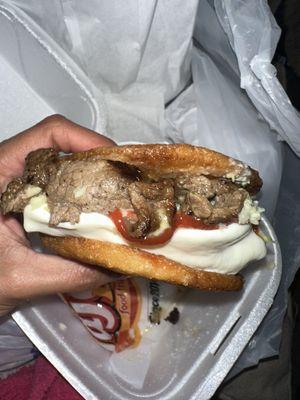 Arepa Burguer de Carne