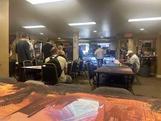 Long line but moved quickly