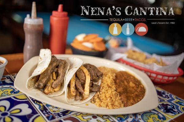 Steak & Potato Taco Dinner Plate.