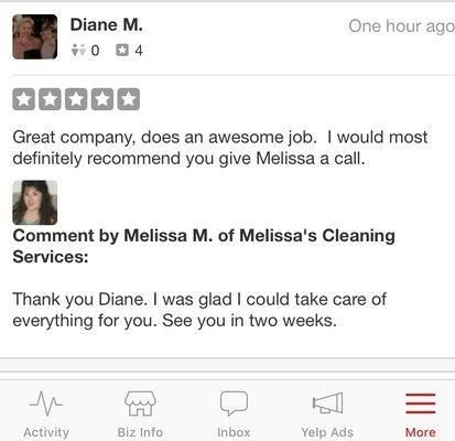 Melissa's Cleaning Services