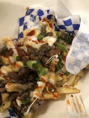 Cali Fries w/ bombsteak #excusemyFork