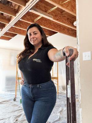 Inspecting the progress of a job site