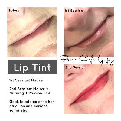 Lip Blush is a great procedure for pale lips. Color will heal to a very natural mauve tone.