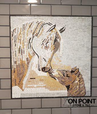 Horse mosaic