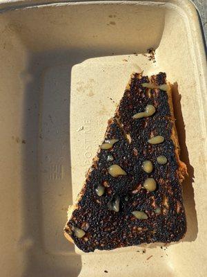 Short rib grilled cheese (burnt)