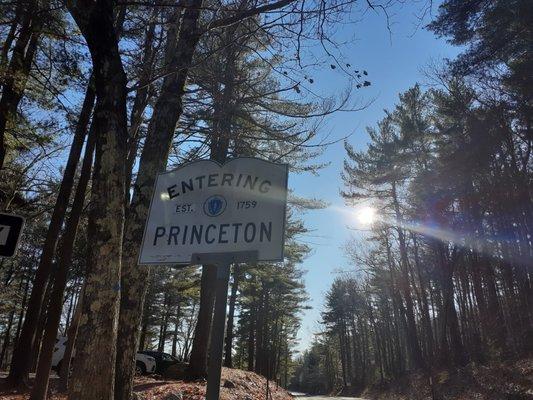 Entering Princeton from Westminster.