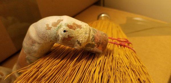 Pin hole leak in hot water pipe under house