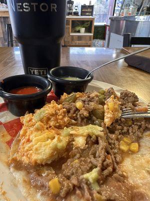 Un solo taco y ya estoy arreglado por mucho rato