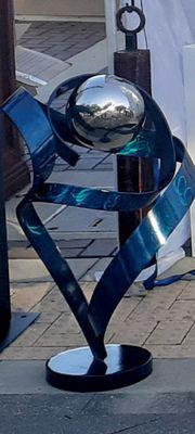 Freedom Ribbon stainless steel with a blue powder coating