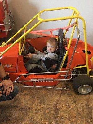 A future customer trying out our car!