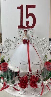 Sweet 15 center piece