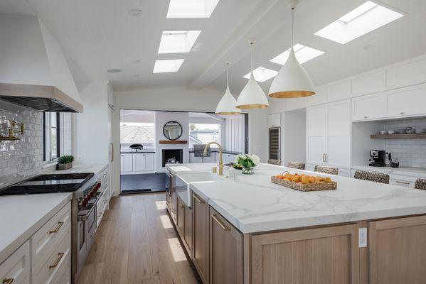 New kitchen in a new construction home in Hermosa Beach.