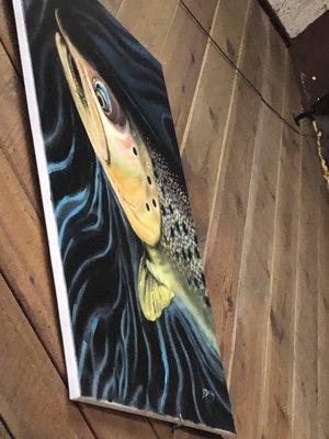 Fish painting of Apache Trout