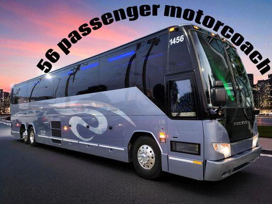 Full-Size Motorcoach with Premium Onboard Facilities