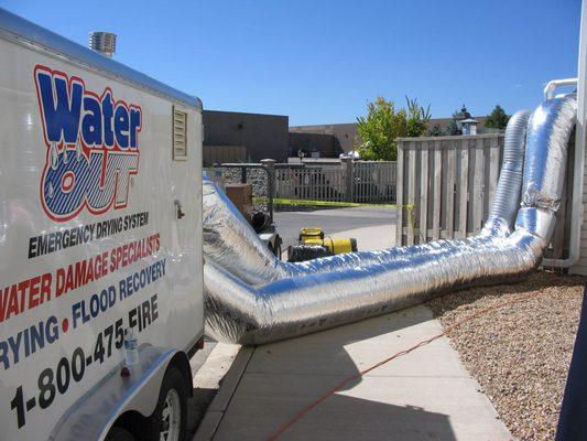 No one in Colorado can dry a structure faster than Restoration Logistics, for Flooded basement clean up. Flood Damage restoration.