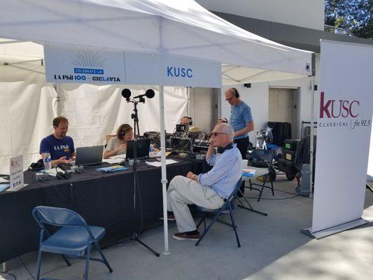 LAPhil100 CelebrateLA KUSC booth