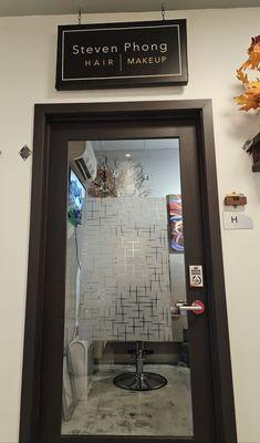 Front door of business