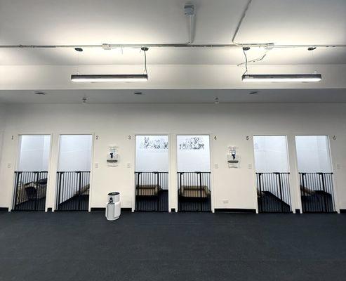 Kennels and rubber floor play area