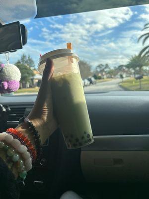 matcha milk tea