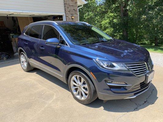 20% sides and rear, 50% windshield.