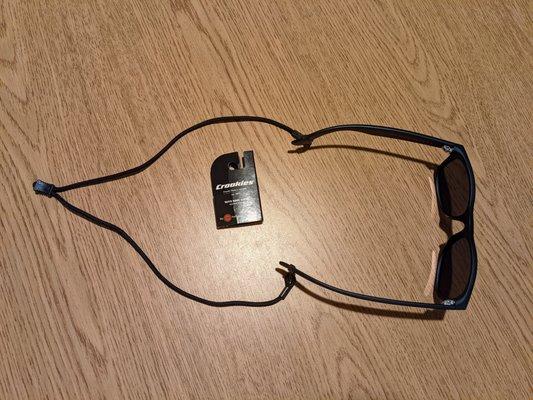 Croakies Terra Spec Cord Adj TASC3HT fit on my Ray-Ban New Wayfarer Classic RB2132. $12.35 after tax and shipping.