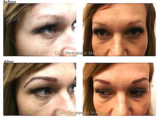 Brow Feather Hair Strokes