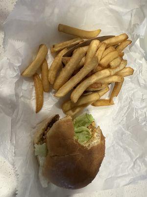 Cheeseburger and French Fries