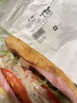 Plainly not turkey sub. But an expensive Publix Italian.