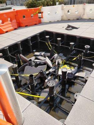 Flushing Commons outdoor public area