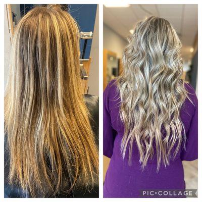 Hair extensions color by misty