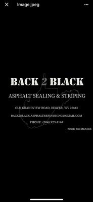 Back 2 Black Asphalt and Seal Coating llc
