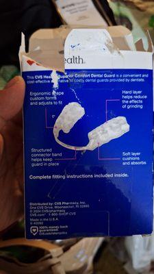 CVS store brand dental guard