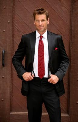 Molly Rodgers Tuxedo Jacket, Necktie, & Pocket Square