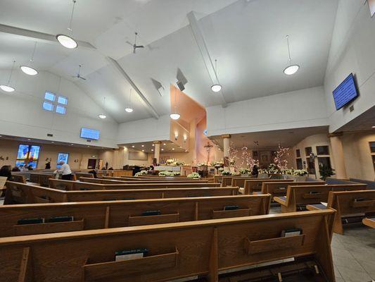 Interior before Christmas Eve Mass
