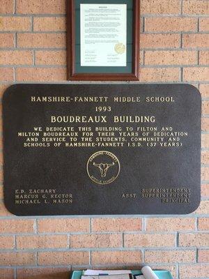 Hamshire-Fannett Middle School