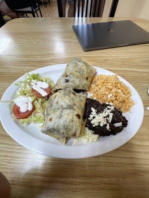 Burrito de Asada Dinner Plate