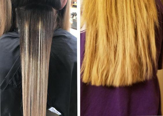 Two highlights with a very uneven choppy cut