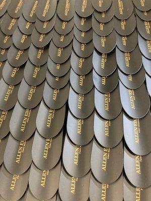 We can print on shoe horns and other metals.