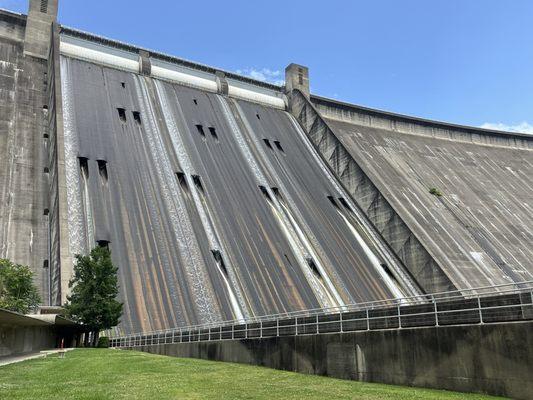 On the tour you get to walk near the bottom of the dam