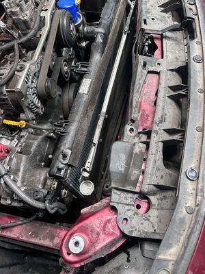 Radiator and A/C condenser replacement