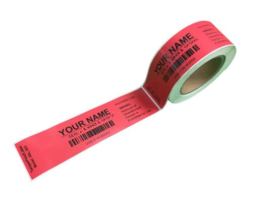 security label with barcode