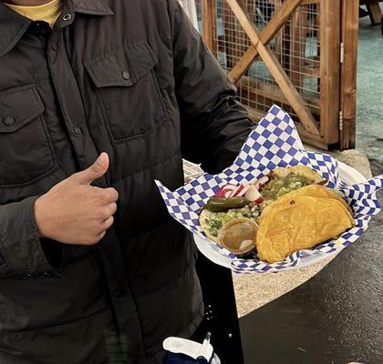 Birria tacos and original tacos