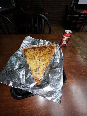 Picture may not doing justice but is a huge Alice of Sausage Pizza