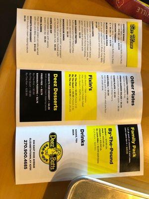 Menu Photo