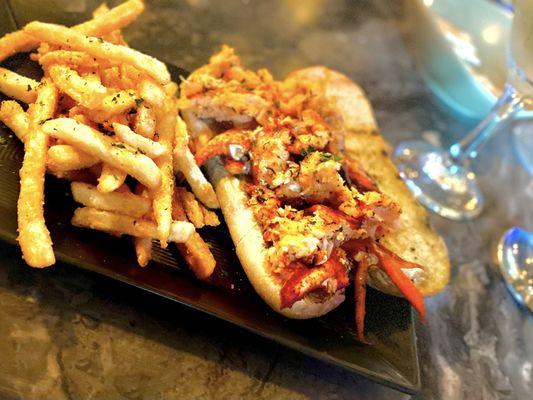 Shellfish Roll. Why over season Lobster? Why cook it until it's dry?