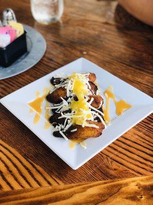 Sweet plantains with cheese