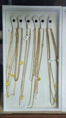 Just a few of the many chains offered