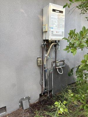 Repaired water heater