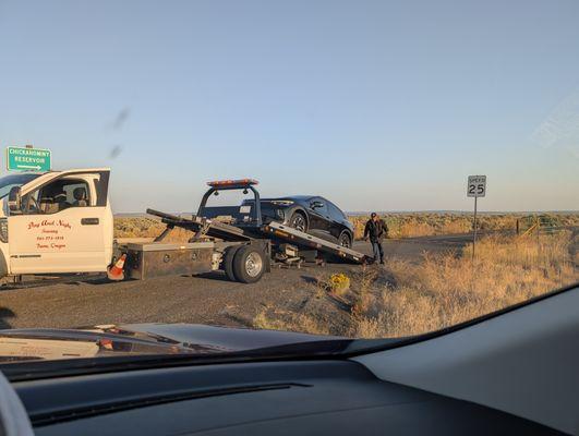 Even electric cars need help